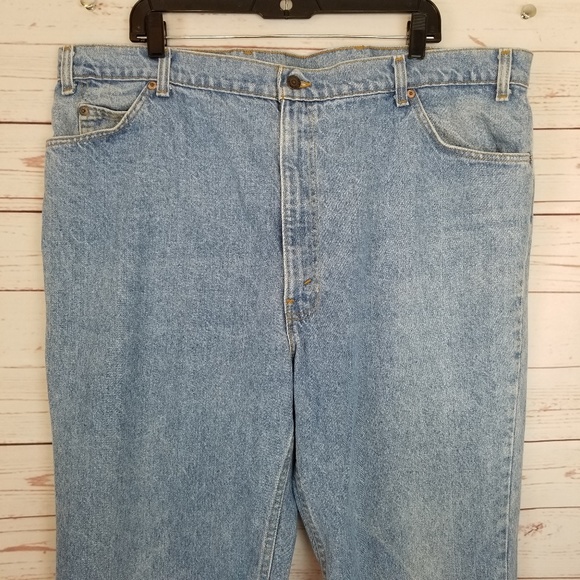 Levi Men's 44x30 Orange Tab 509 Loose Light Wash - Picture 2 of 8